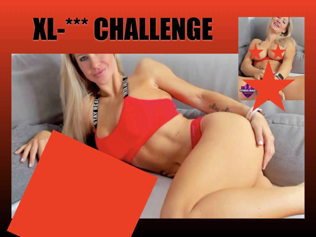Fitness_Maus Porno Video: XL-DILDO CHALLENGE