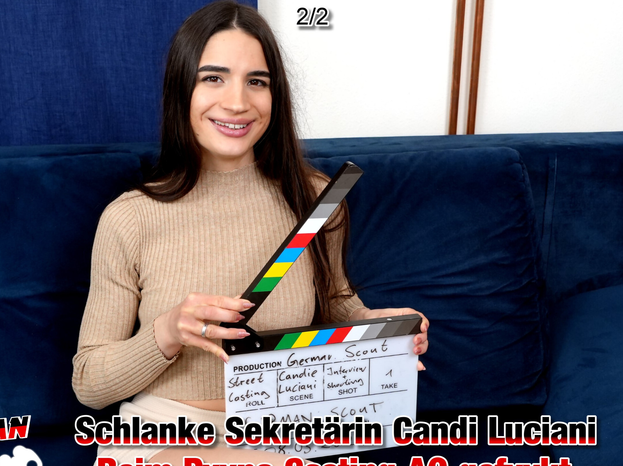 German-Scout Porno Video: GERMAN SCOUT - Schlanke Sekretärin Candi Luciani beim Porno Casting AO gefickt Teil 2
