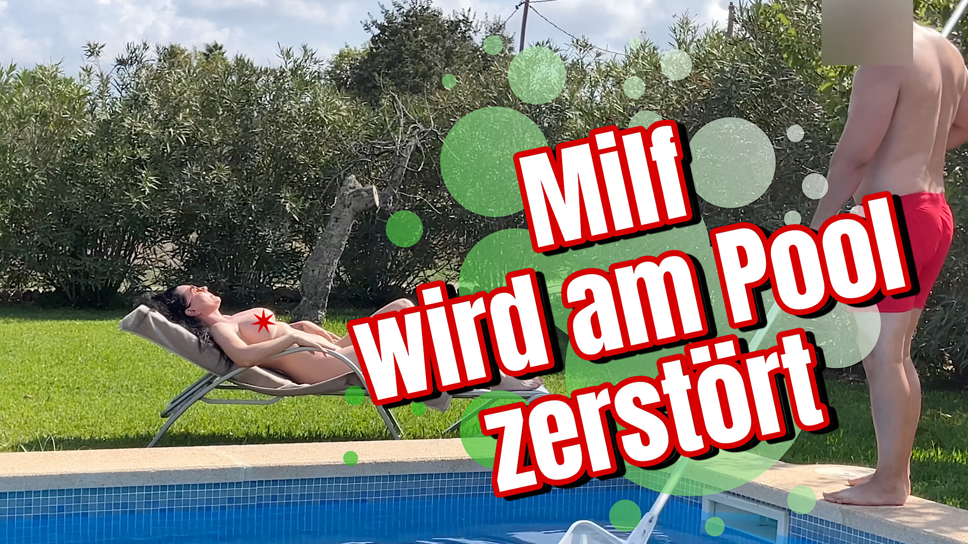 Malina-Lay Porno Video: MILF wird am Pool zerstört