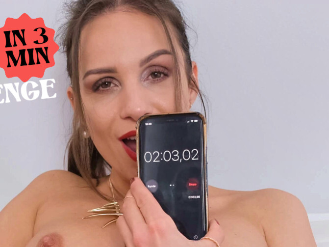 MaryWet Porno Video: 3MIN WICHSCHALLENGE!