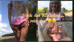 RoxxyX Porno Video: Hoch das Röckchen rein das Stöckchen