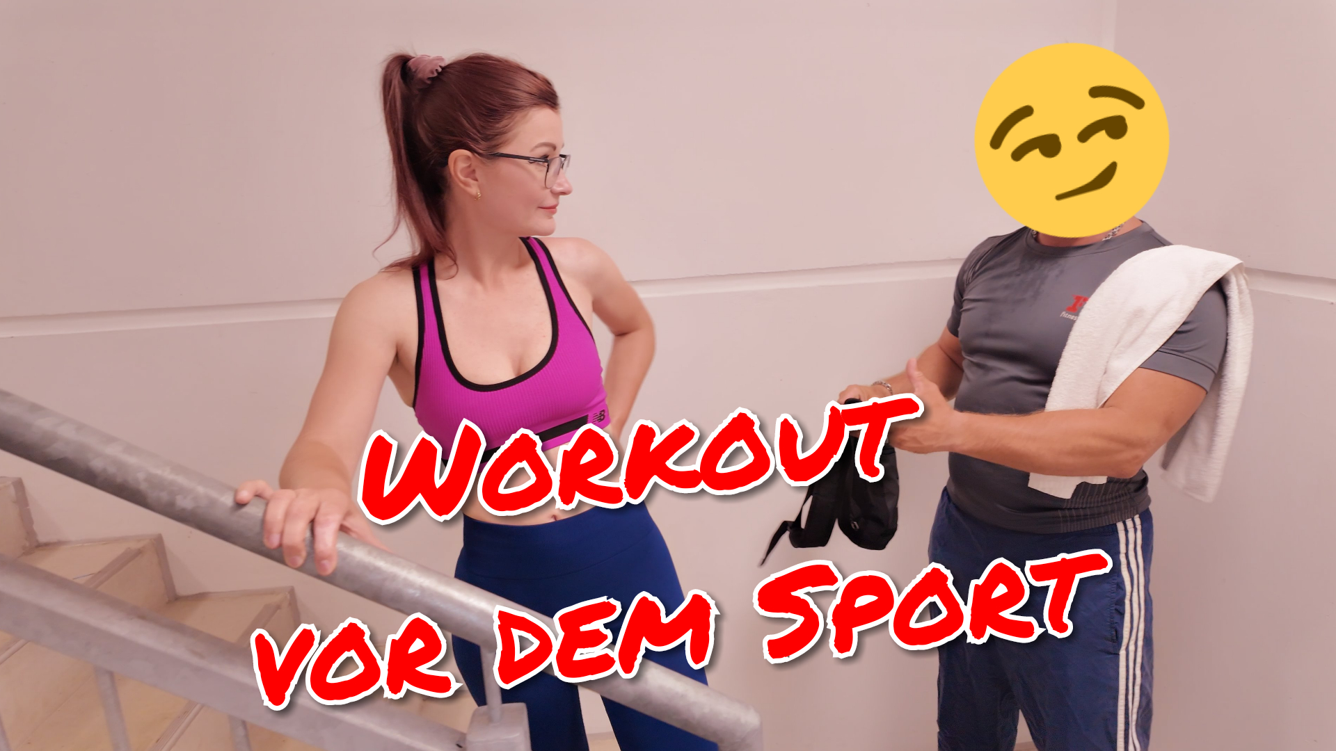 TinyEmily Porno Video: PUBLIC Workout!! Doppelter Spermashake für meine Fotze und mein Maul